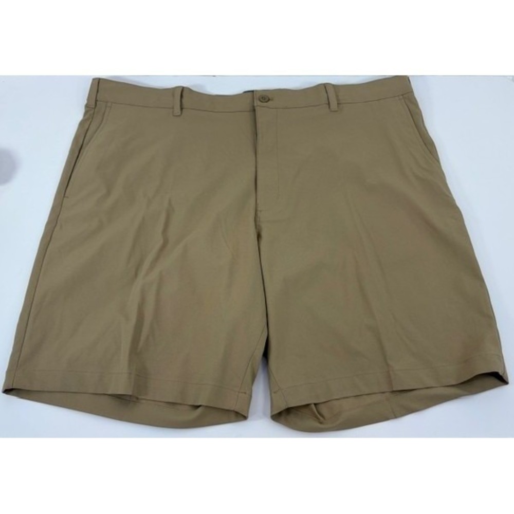 Ben‎ Hogan Men's 42 Chinchilla Khaki Performance Golf Shorts Stretch Tech Preppy